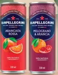 Sanpellegrino Aranciata Rossa plechovka