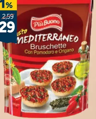 Piú Buono bruschetty mediterran