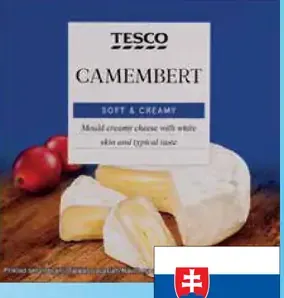 Tesco camembert syr