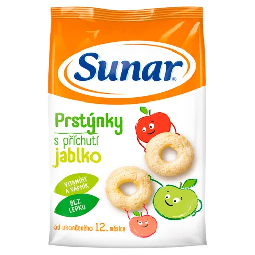Sunar Detský snack jablkové prstienky