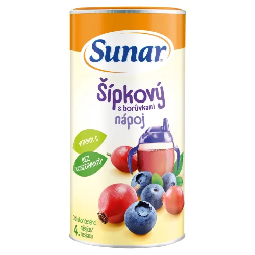 Sunar Rozpustný nápoj šípkový s čučoriedkami