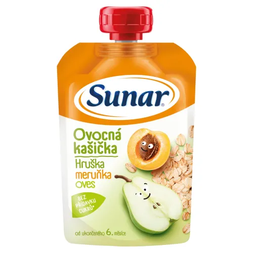Sunar Ovocná kašička hruška, marhuľa, ovsené vločky