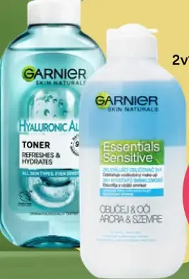 Garnier Skin Naturals Essentials Sensitive 2v1 odličovacie mlieko a pleťová voda