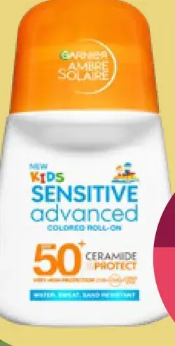 Garnier Ambre Solaire Kids Sensitive Advanced opaľovací roll-on SPF50+