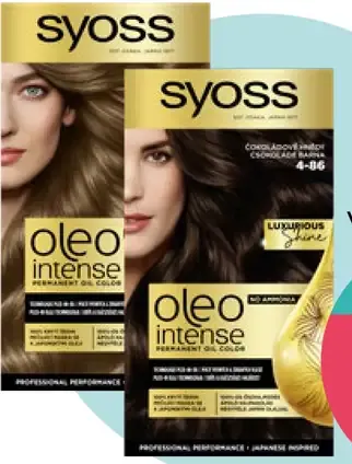 Syoss Oleo Intense farba na vlasy vybrané odtiene