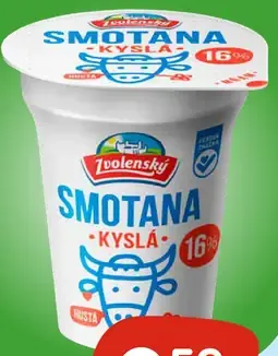 Zvolenský smotana kyslá 16 %