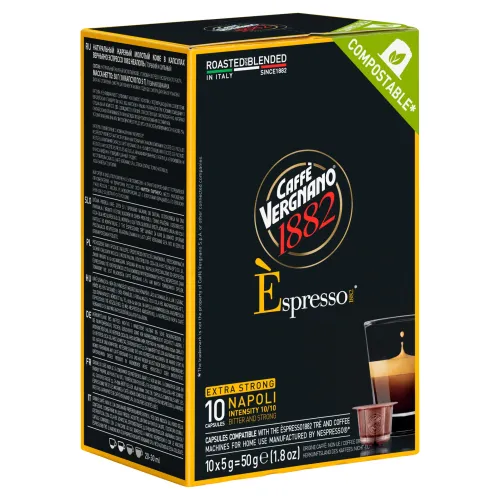 Caffè Vergnano 1882 Espresso Extra Strong kávové kapsule