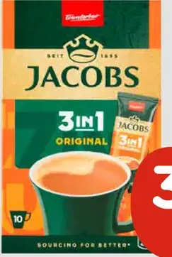 Jacobs 3in1 instantná káva original