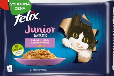Felix Fantastic kapsička pre mačku hovädzie a kura