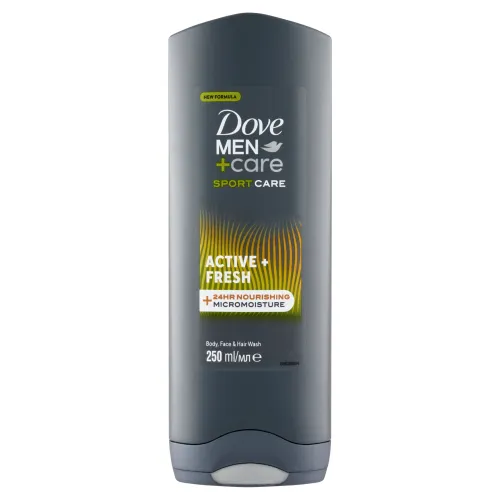 Dove Men+Care Sport Care Active + Fresh sprchovací gél na telo, tvár a vlasy