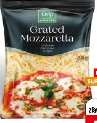 Cooop Premium Mozzarella strúhaná