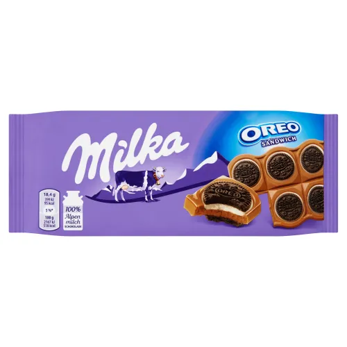 Milka Oreo Sandwich mliečna čokoláda a sušienky