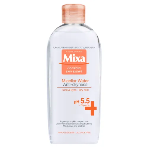 MIXA Anti-dryness micelárna voda proti vysušovaniu pleti