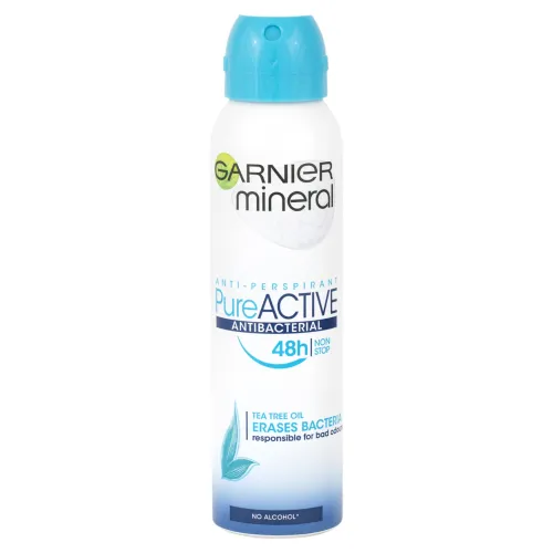 GARNIER MINERAL Pure ACTIVE ANTIBACTERIAL 48 h, antiperspirant v spreji