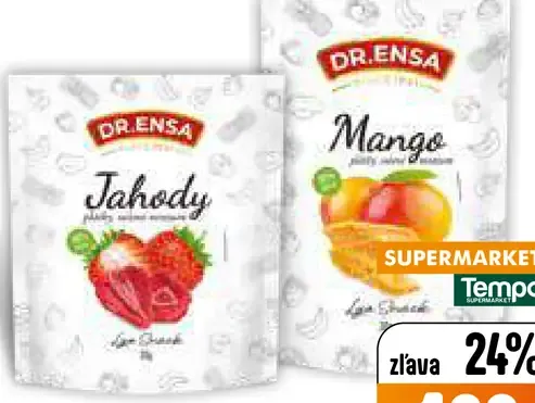 Dr. Ensa lyofilizované ovocie jahody, mango
