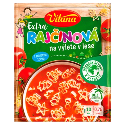 Vitana Extra rajčinová na výlete v lese