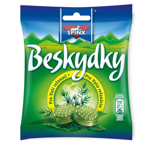 SFINX Beskydky cukríky s príchuťou mentolu