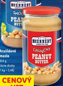 McEnnedy Arašidové maslo crunchy