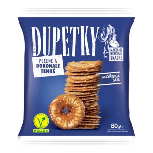 Dupetky Praclíky s jedlou morskou soľou