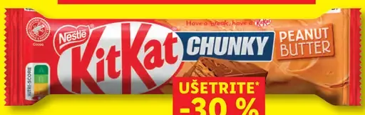 Nestlé KitKat Chunky tyčinka s arašidovou náplňou