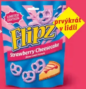 Flipz cheesecake praclíky jahoda