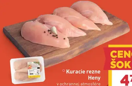 Heny kuracie rezne v ochrannej atmosfére