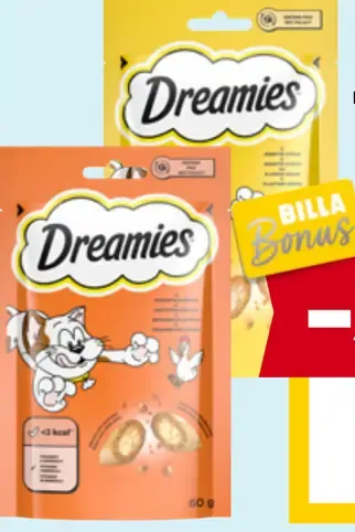 Dreamies mačacie maškrty rôzne druhy