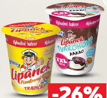 Lipánek smotanový krém rôzne druhy