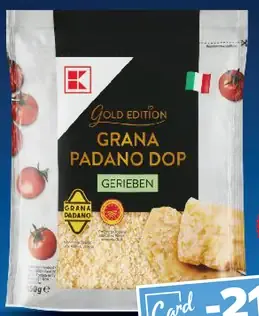 K-Gold Edition Grana Padano 32 % strúhaný syr