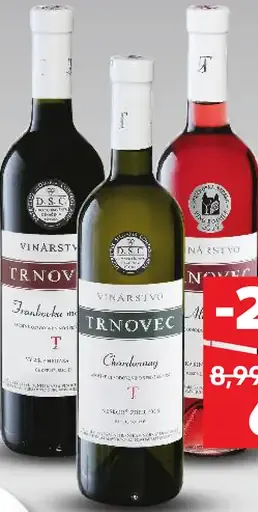 Vinohradníctvo Tŕnovec víno rôzne druhy