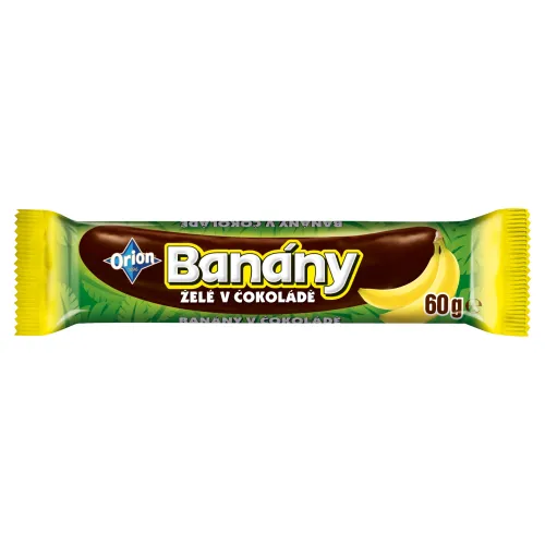 ORION BANÁNY želé tyčinka v horkej čokoláde