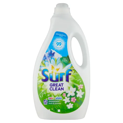 Surf Mountain Fresh & Jasmine tekutý prací prípravok 60 praní