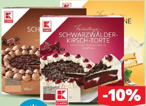 K-Classic Mrazená torta rôzne druhy