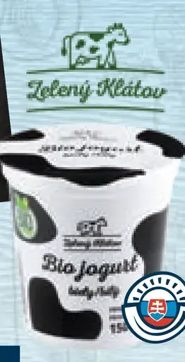 Zelený kľúčik bio jogurt biely
