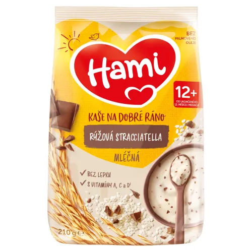 Hami Kaša na dobré ráno mliečna kaša ryžová stracciatella