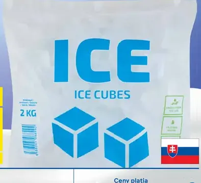 Ľad mrazený kocky ICE CUBES