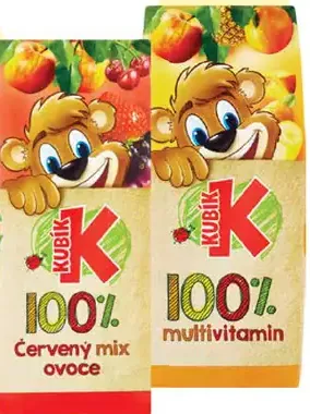 Kubík detský nápoj 100% červený mix ovocie