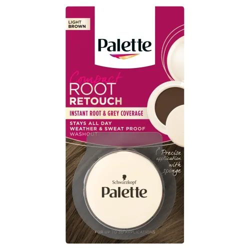 Palette Compact Root Retouch viacúčelový kompaktný púder svetlohnedý