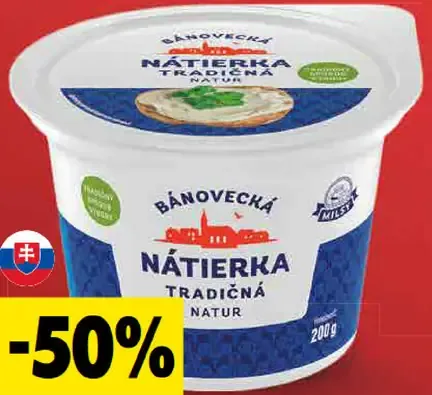 Bánovecká smotanová nátierka natur