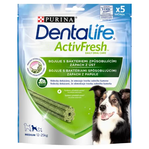 Purina Dentalife ActivFresh DAILY ORAL CARE pre psov stredných plemien