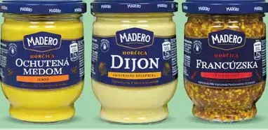 Horčica ochutená medom Madero