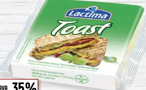 Lactima Toast tavený syr