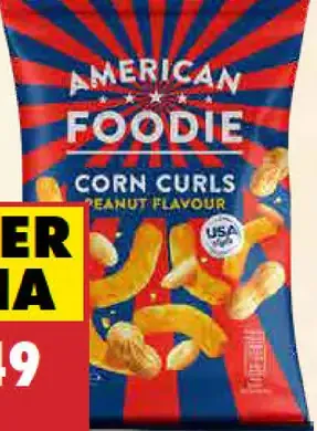 American Foodie chrumky arašidové Corn Curls