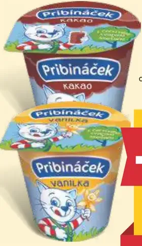 Pribináček smotanovo-tvarohový dezert rôzne druhy
