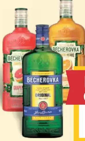 Becherovka bylinný likér originál, Unfiltered, Lemond, pomaranč a zázvor