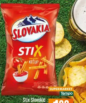 Slovakia Stix jemný kečup slané snack tyčinky