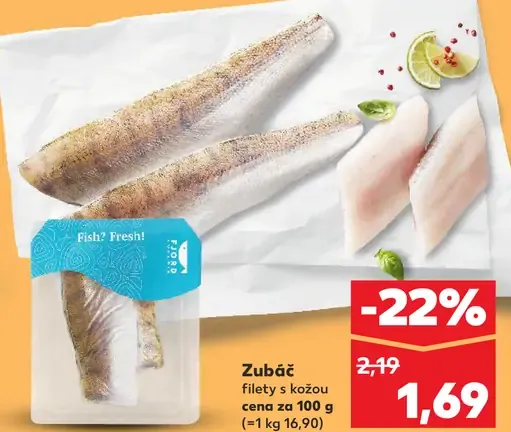 Fish? Fresh! zubáč filety s kožou