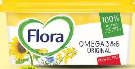 Flora Omega 3 & 6 Original tuková nátierka