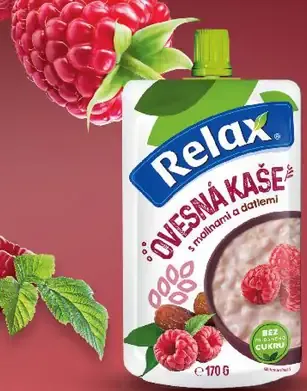 Relax ovsená kaša s malinami a datľami