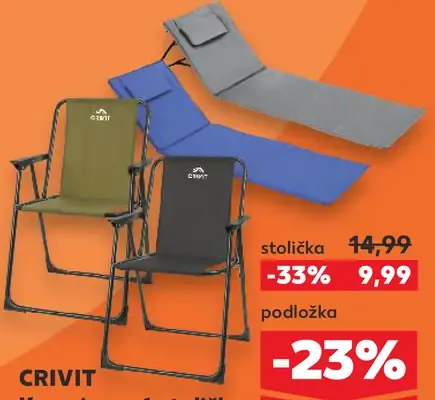 Crivit kempingová stolička alebo podložka na ležanie